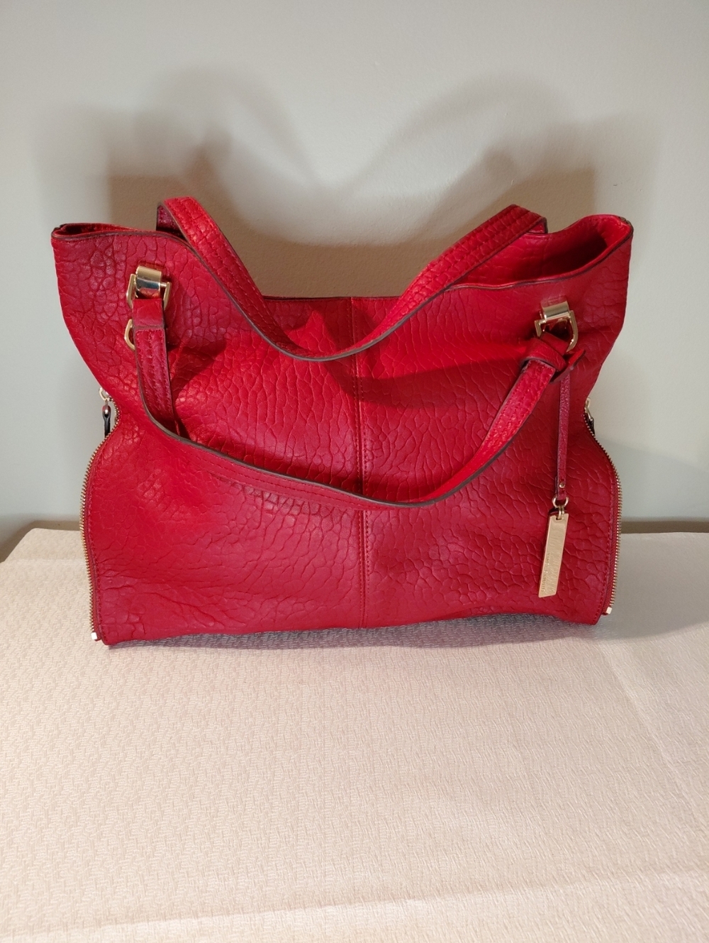 Vince Cumuto Red Leather Handbag